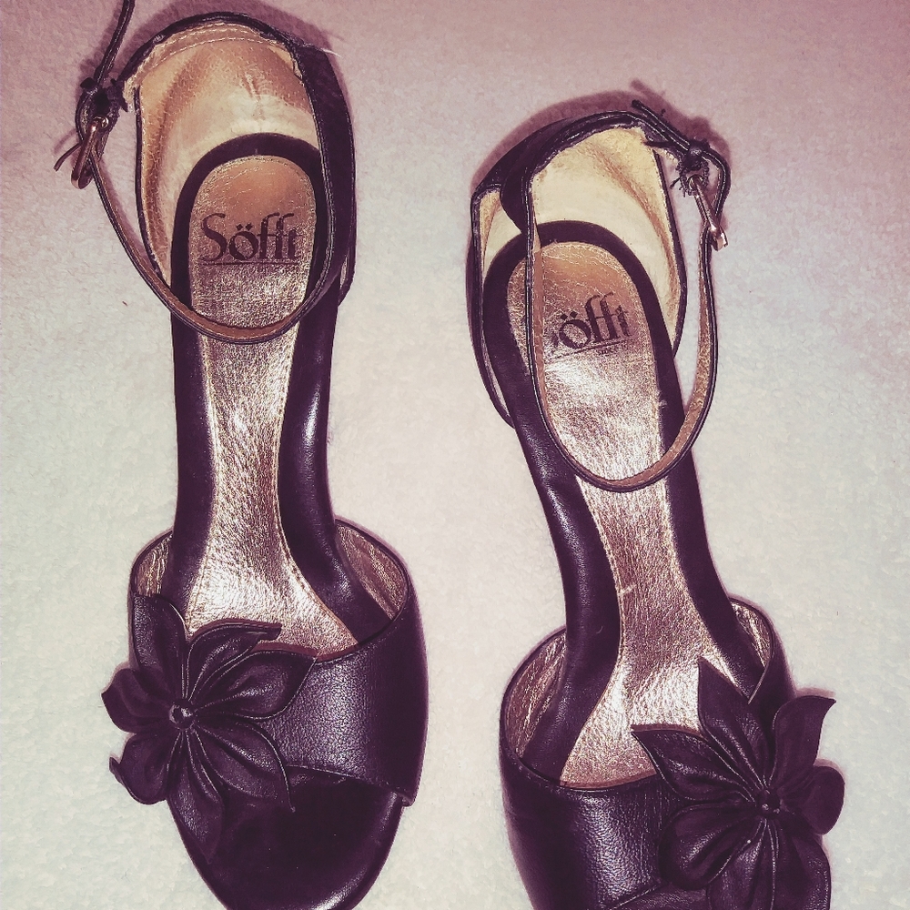 Soft Gorgeous cork heeled sandals